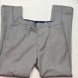 Banana Republic Men's 30x32 Gray No-Iron Tailored Slim Fit Dress Pants Chinos